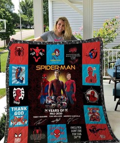 Spider Man Quilt Blanket Bedding Set With Pilliwcase Option Ver8