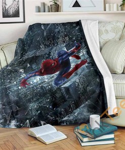 Spider Man Sherpa Fleece Blanket Gifts for Family