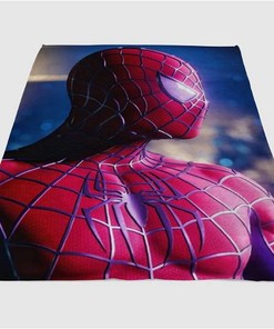 Spider Man Sherpa Fleece Blanket Gifts for Family, for Couple
