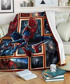 Spider Man Sherpa Fleece Blanket Gifts for Spider Man Lovers