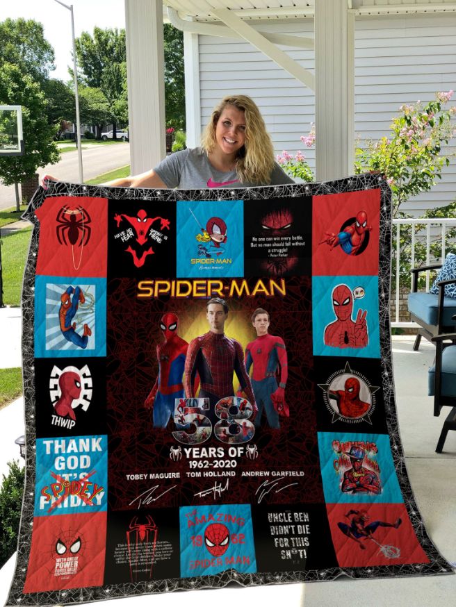 Spider-Man Quilt Blanket Bedding Set for Home Décor