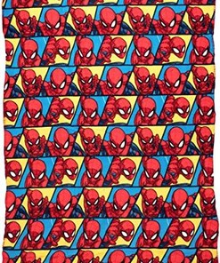 Spiderman Fleece Blanket - Fun Superhero For Girls and Boys Sherpa Fleece Blanket Gifts for Family, for Couple