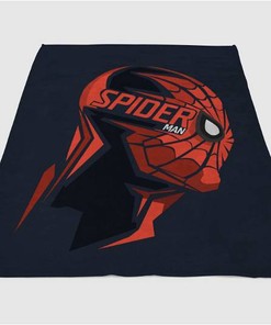Spiderman Illustration Sherpa Fleece Blanket Gifts for Family, for Couple