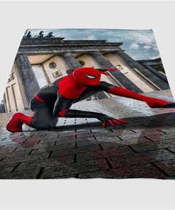 Spiderman New Custom Sherpa Fleece Blanket Gifts for Family, for Couple