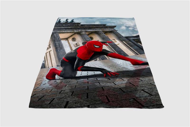Spiderman New Custom Sherpa Fleece Blanket Gifts for Family, for Couple