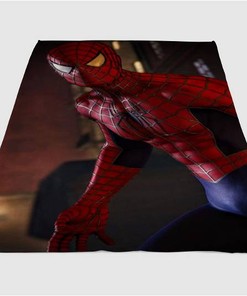 Spiderman Sherpa Fleece Blanket Gifts for Family