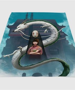 Spiried Away Painting Sherpa Fleece Blanket Gifts for Family, for Couple