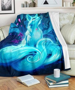 Spirit Fox Amazing Fox Lover Sherpa Fleece Blanket Gifts for Family, for Couple