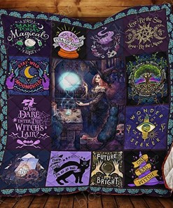 Spirit Of The Witch Make Today Magical Quilt Blanket Bedding Set Great Customized Blanket Gifts For Birthday Christmas Thanksgiving