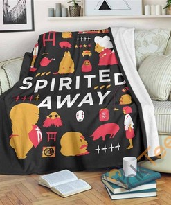 Spirited Away Premiums Sherpa Fleece Blanket Gifts for Family, for Couple