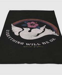 Spiritual Aesthetic Sherpa Fleece Blanket Gifts for Family, for Couple