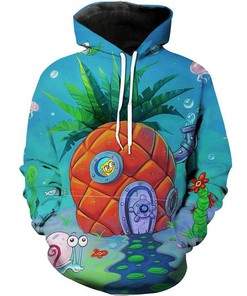 Spongebob Pineapple Spongebob Cartoon Hoodie 3D