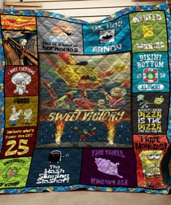Spongebob Quilt Blanket Bedding Set for Home Décor