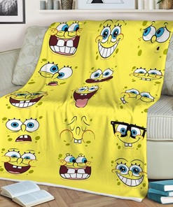Spongebob Squarepants, Funny Spongebob Gift For Fan Comfy Throw Blanket Gift