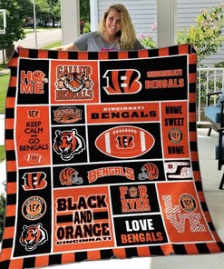 Sport Cincinnati Bengals Quilt Blanket Bedding Set