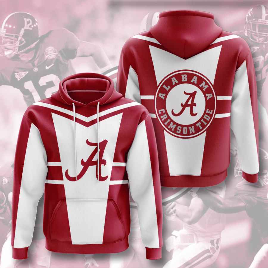 Sports American Football Ncaaf Alabama Crimson Tide Usa All Over Print Hoodie 3D