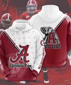 Sports American Football Ncaaf Alabama Crimson Tide Usa Hoodie 3D 1