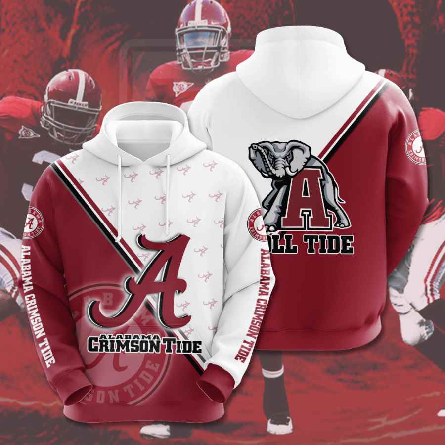 Sports American Football Ncaaf Alabama Crimson Tide Usa Hoodie 3D 1