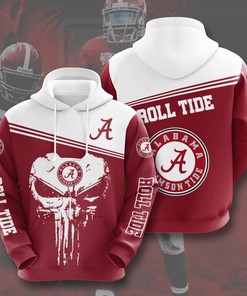 Sports American Football Ncaaf Alabama Crimson Tide Usa Hoodie 3D 2