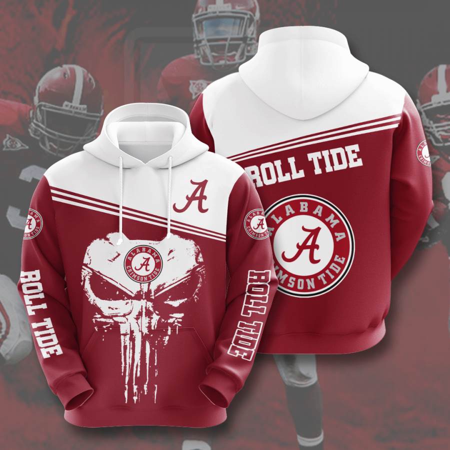 Sports American Football Ncaaf Alabama Crimson Tide Usa Hoodie 3D 2