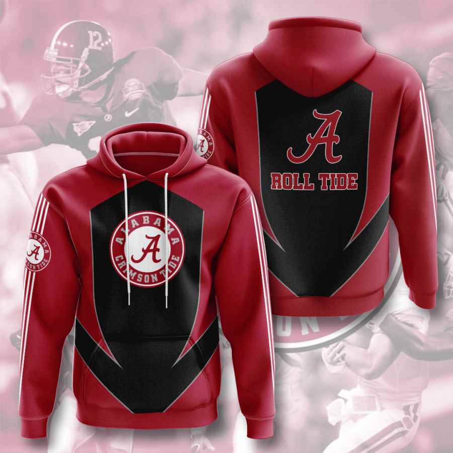 Sports American Football Ncaaf Alabama Crimson Tide Usa Hoodie 3D 3