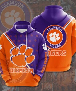 Sports American Football Ncaaf Clemson Tigers Usa Hoodie 3D