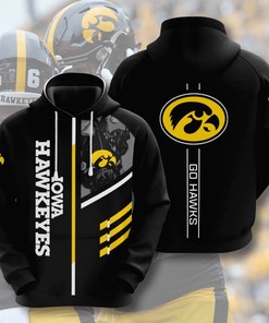 Sports American Football Ncaaf Iowa Hawkeyes Usa Hoodie 3D