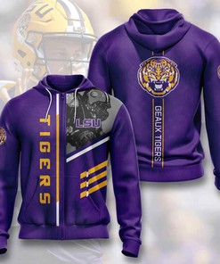 Sports American Football Ncaaf Lsu Tigers Usa Hoodie 3D