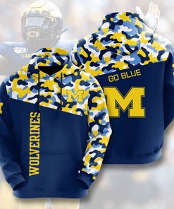 Sports American Football Ncaaf Michigan Wolverines Usa Hoodie 3D