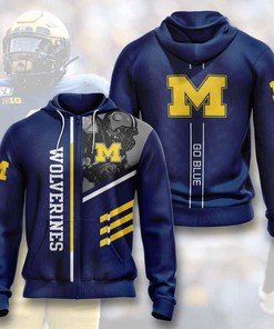 Sports American Football Ncaaf Michigan Wolverines Usa Sport All Over Print Hoodie 3D