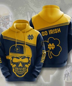 Sports American Football Ncaaf Notre Dame Fighting Irish Usa All Over Print Hoodie 3D