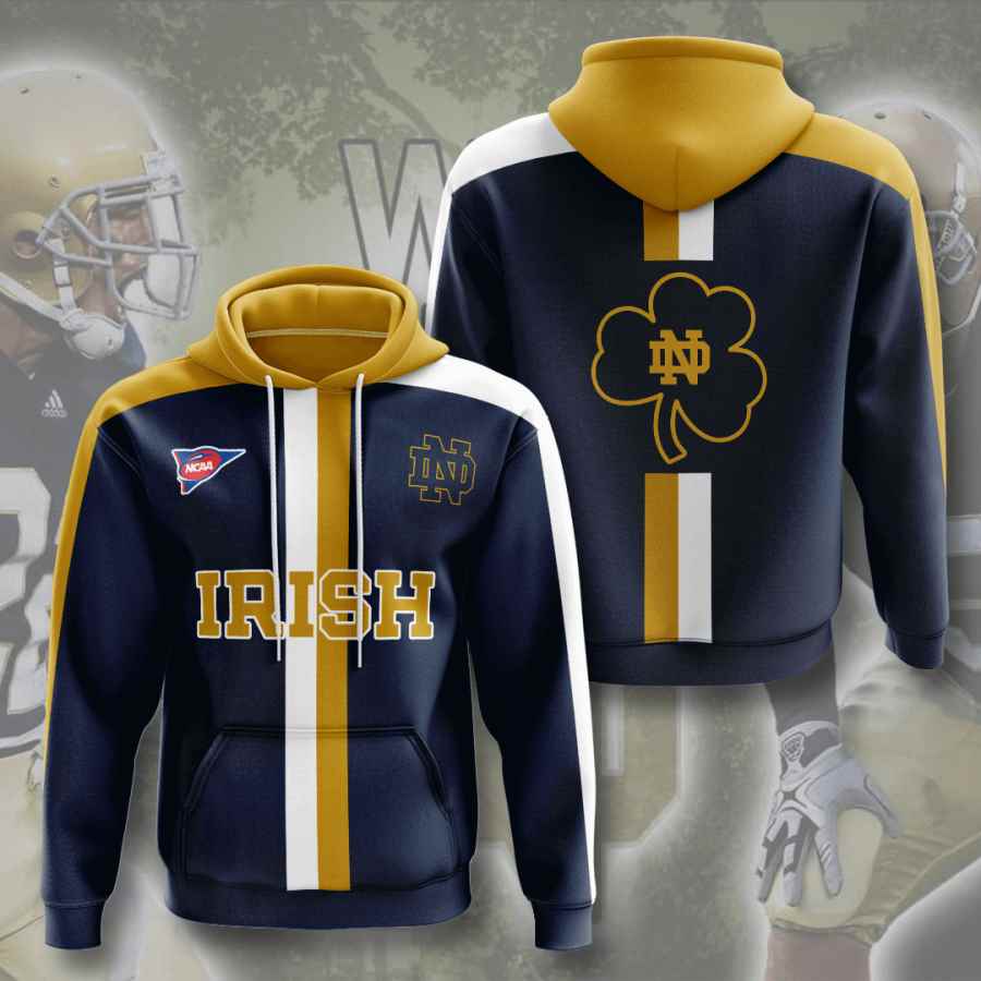 Sports American Football Ncaaf Notre Dame Fighting Irish Usa Sport All Over Print Hoodie 3D