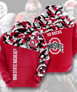 Sports American Football Ncaaf Ohio State Buckeyes Usa All Over Print Hoodie 3D