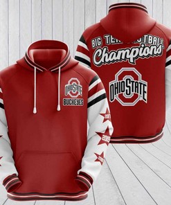 Sports American Football Ncaaf Ohio State Buckeyes Usa Sport All Over Print Hoodie 3D