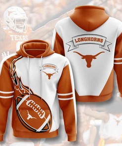 Sports American Football Ncaaf Texas Longhorns Usa All Over Print Hoodie 3D