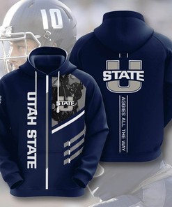 Sports American Football Ncaaf Utah State Aggies Usa Hoodie 3D
