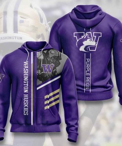 Sports American Football Ncaaf Washington Huskies Usa Hoodie 3D