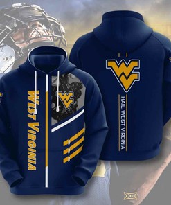 Sports American Football Ncaaf West Virginia Mountaineers Usa Sport All Over Print Hoodie 3D