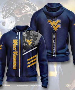 Sports American Football Ncaaf West Virginia Mountaineers Usa Sport All Over Print Hoodie 3D 1