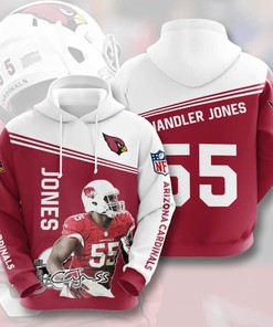 Sports American Football Nfl Arizona Cardinals Chandler Jones Usa Sport All Over Print Hoodie 3D