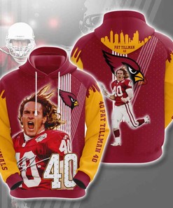 Sports American Football Nfl Arizona Cardinals Pat Tillman Usa Sport All Over Print Hoodie 3D
