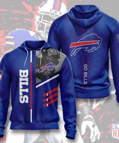 Sports American Football Nfl Buffalo Bills Usa Sport All Over Print Hoodie 3D 2