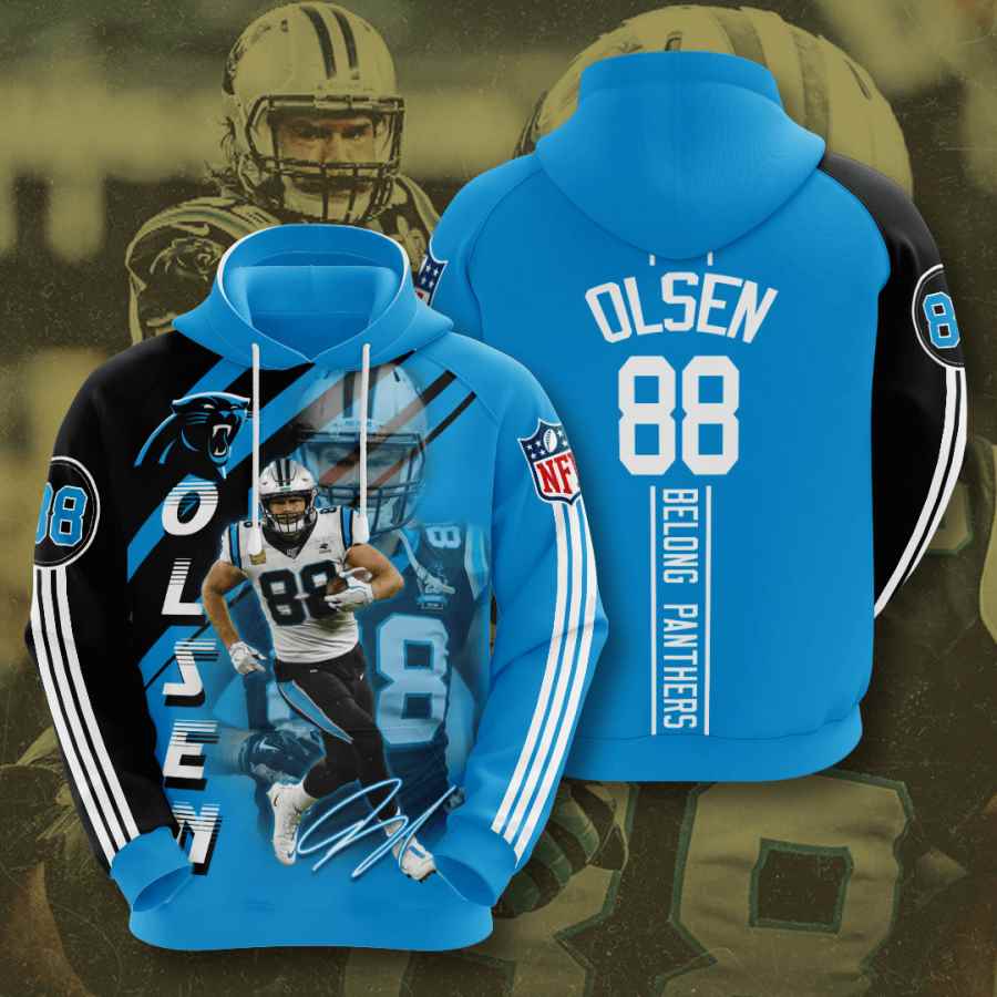 Sports American Football Nfl Carolina Panthers Greg Olsen Usa Sport All Over Print Hoodie 3D