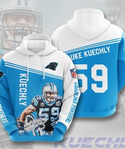Sports American Football Nfl Carolina Panthers Luke Kuechly Usa Hoodie 3D