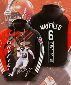 Sports American Football Nfl Cleveland Browns Baker Mayfield Usa Hoodie 3D