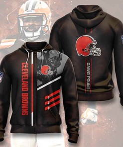 Sports American Football Nfl Cleveland Browns Usa Sport All Over Print Hoodie 3D 3