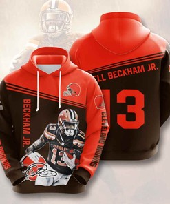 Sports American Football Nfl Cleveland Browns Usa Sport All Over Print Hoodie 3D 4