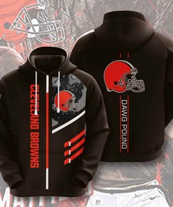 Sports American Football Nfl Cleveland Browns Usa Sport All Over Print Hoodie 3D 5