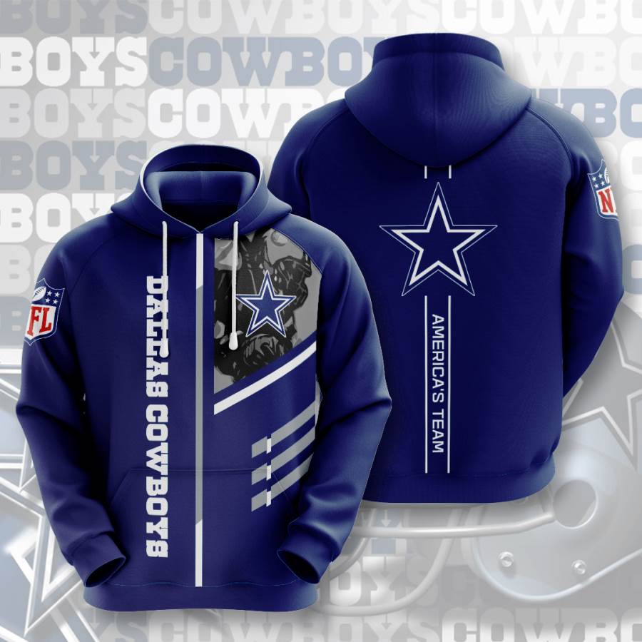 Sports American Football Nfl Dallas Cowboys Usa Sport All Over Print Hoodie 3D 10