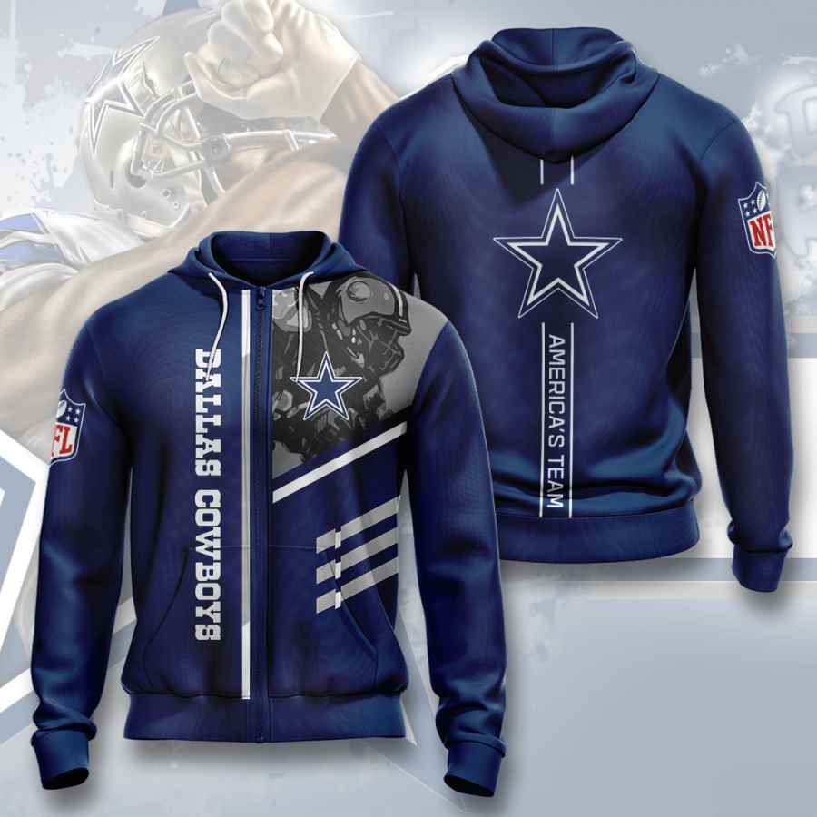 Sports American Football Nfl Dallas Cowboys Usa Sport All Over Print Hoodie 3D 7